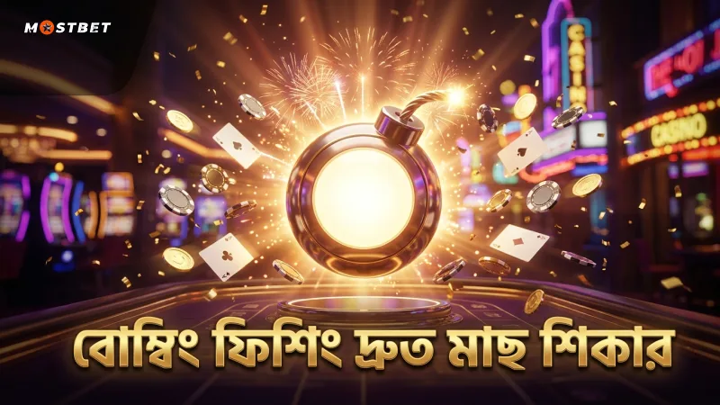 বোম্বিং ফিশিং গেমে বিস্ফোরণের মাধ্যমে একসাথে মাছ শিকার করা হয়