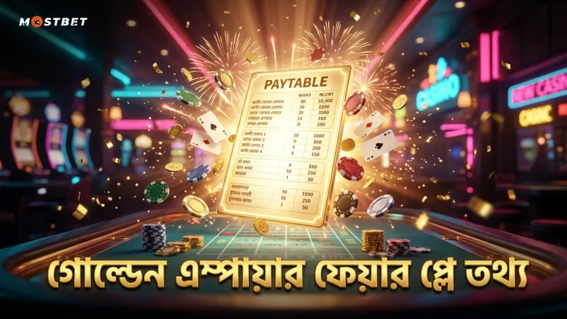 গোল্ডেন এম্পায়ার পে-টেবিল ও RTP তথ্য ফেয়ার প্লের নিশ্চয়তা দেয়।
